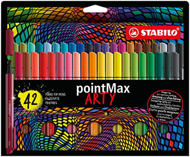 STABILO Filzschreiber pointMax - ARTY - 24er Pack - mit 24 verschiedenen Farben im Sale
